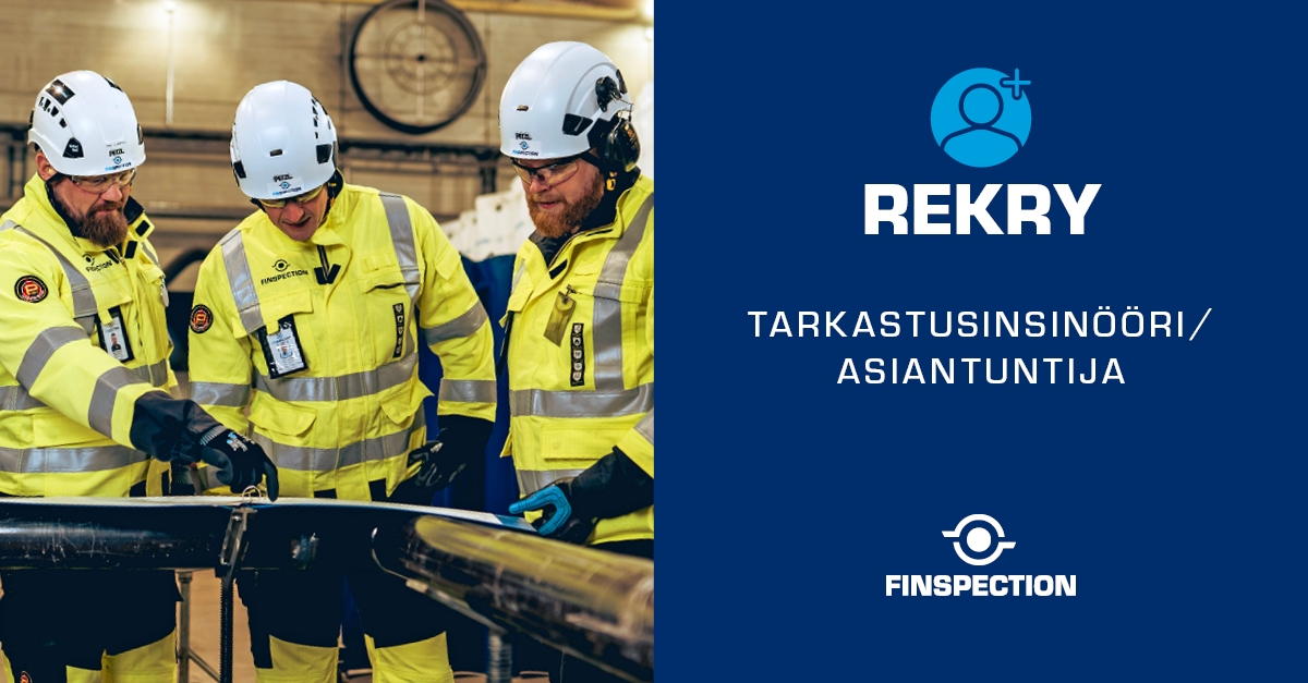 tarkastusinsinöörin / asiantuntijan paikka vapaana Finspection rekrytoi